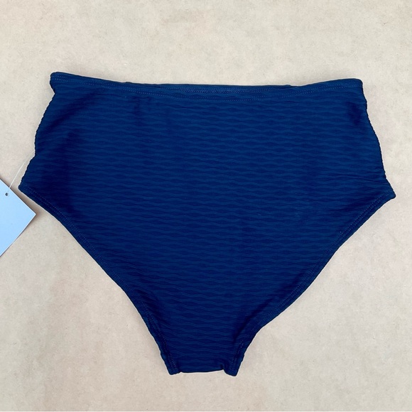 J. Crew & Shoshanna ❉ Nautical Navy Bikini Top & High Waist Bottoms 2pc Swimsuit - Picture 10 of 13